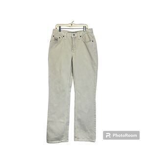 Cruel Girl Relaxed Bootcut‎ Jeans Womens Size 7 Beige Mid-Rise 32” Insm Y2K/Vtg